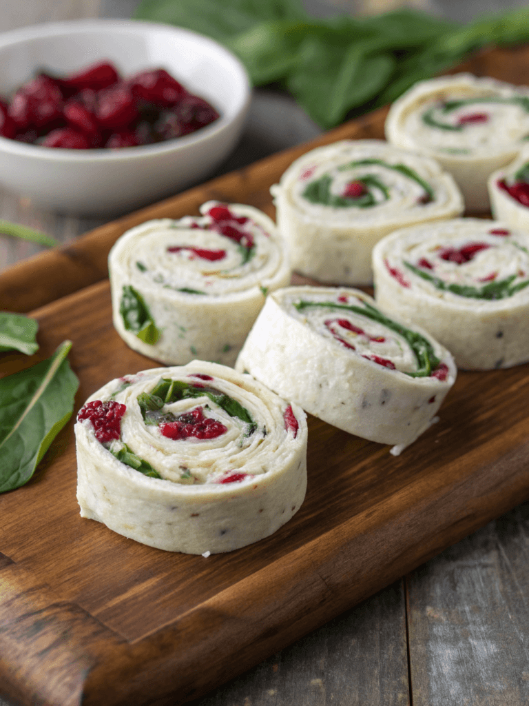 Easy Cranberry Feta Pinwheel Appetizers Recipe