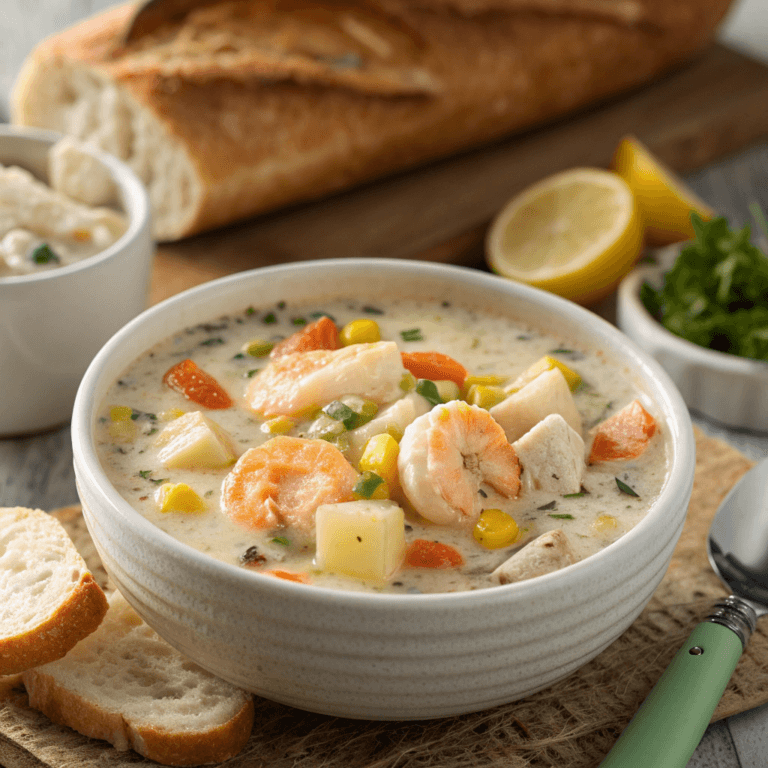 Creamy Seafood Chowder: Easy Comfort Dinner for Seafood Lovers