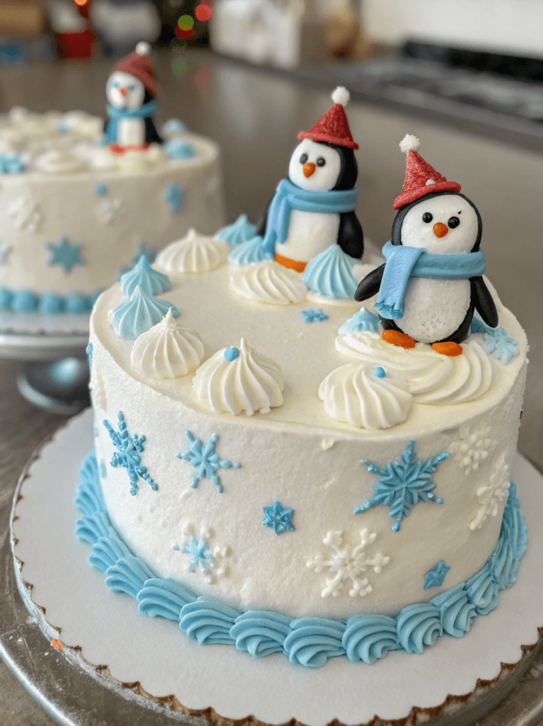 Easy Winter onederland Cake Recipe for First Birthday