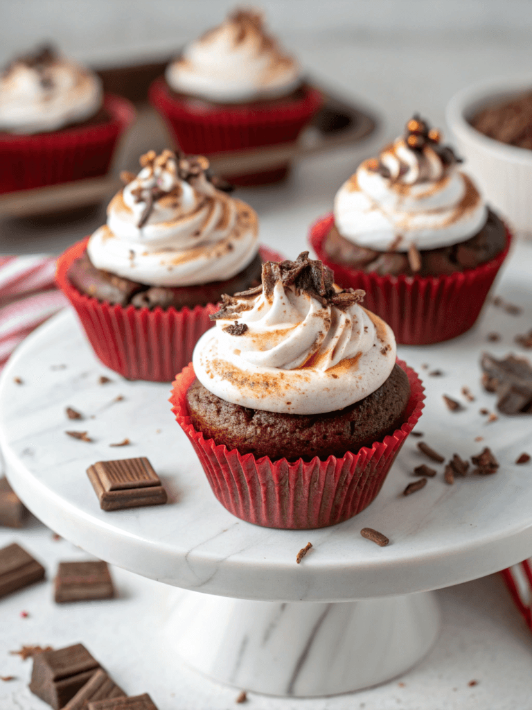 Hot Chocolate Cupcakes – Festive, Decadent Holiday Dessert