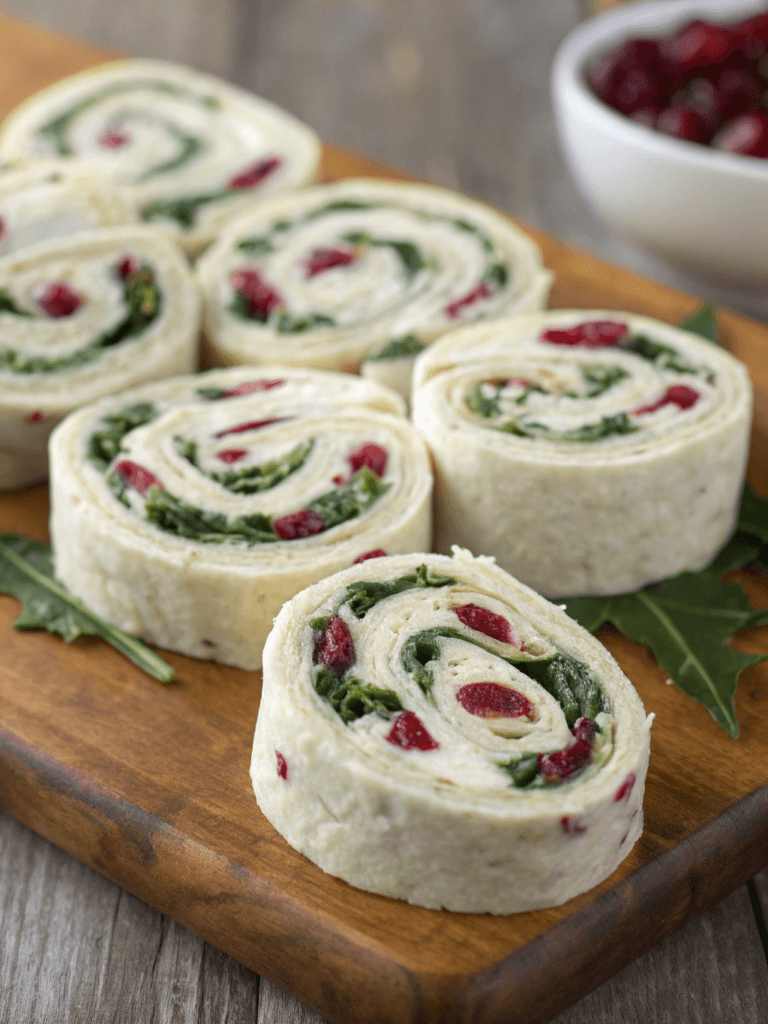 Cranberry Feta Pinwheel Appetizers