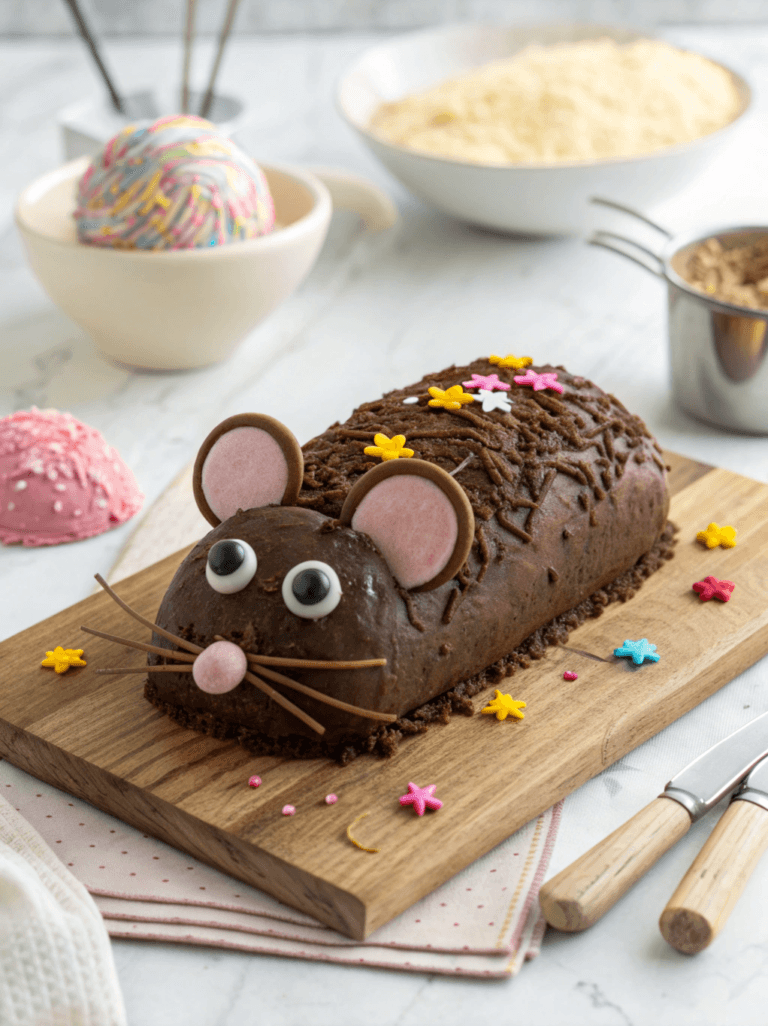 Rat-Shaped Cake Recipe :Simple 7-Step Decorating Guide