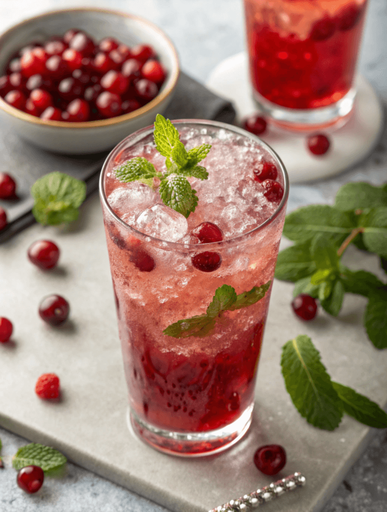 Naughty Elf Cocktail – Festive Holiday Cranberry Drink