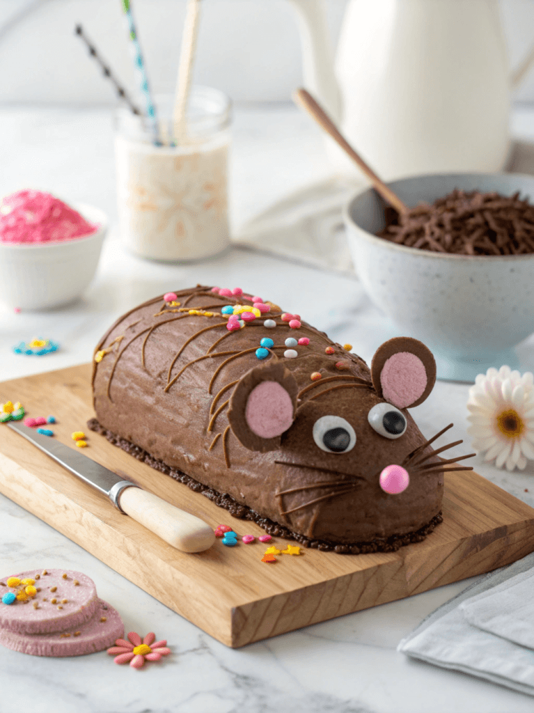 Rat-Shaped Cake