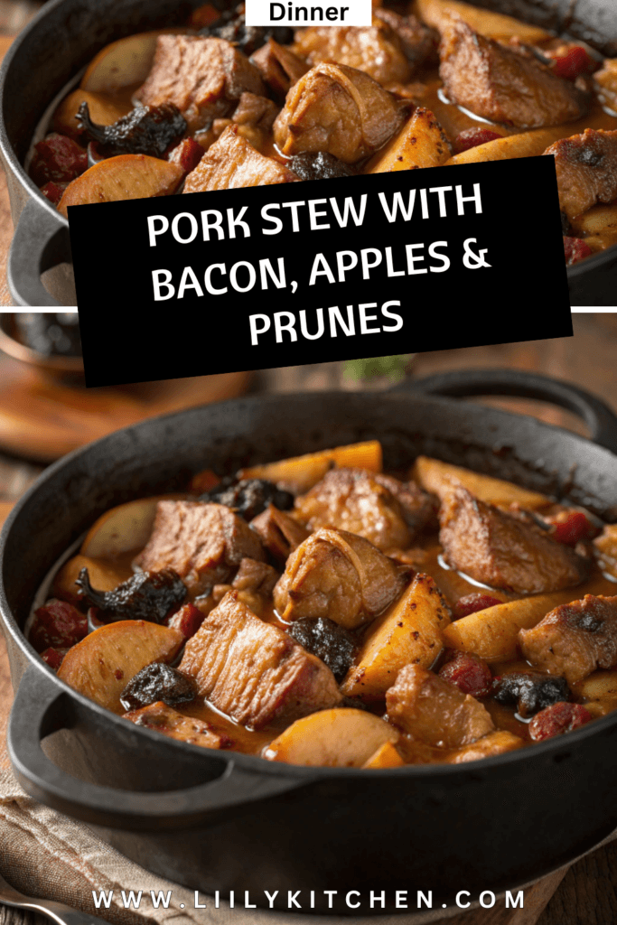 pork stew with bacon apples and prunes
