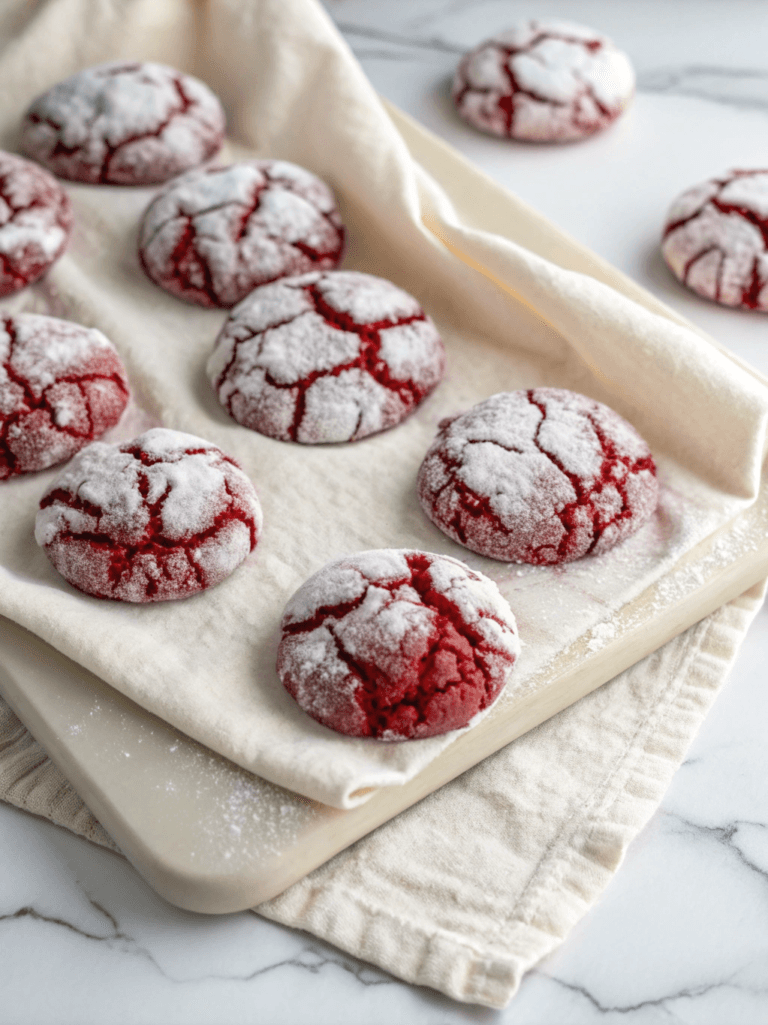 Festive Red Velvet Crinkle Cookies – Holiday Baking Guide