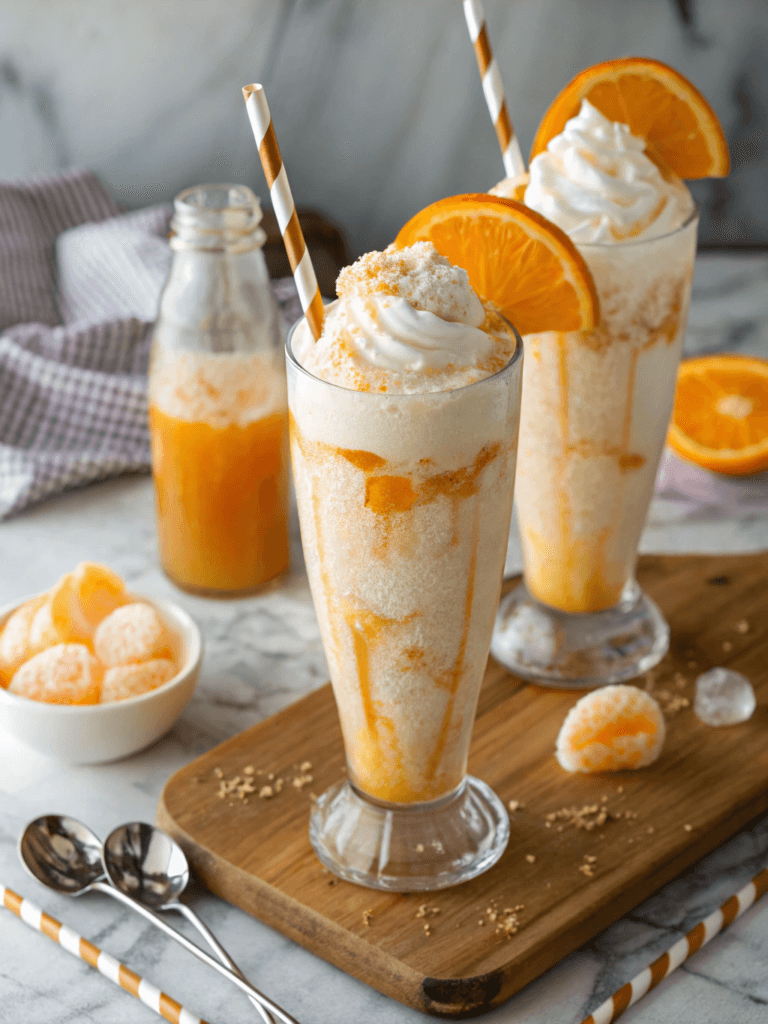 dirty orange creamsicle float