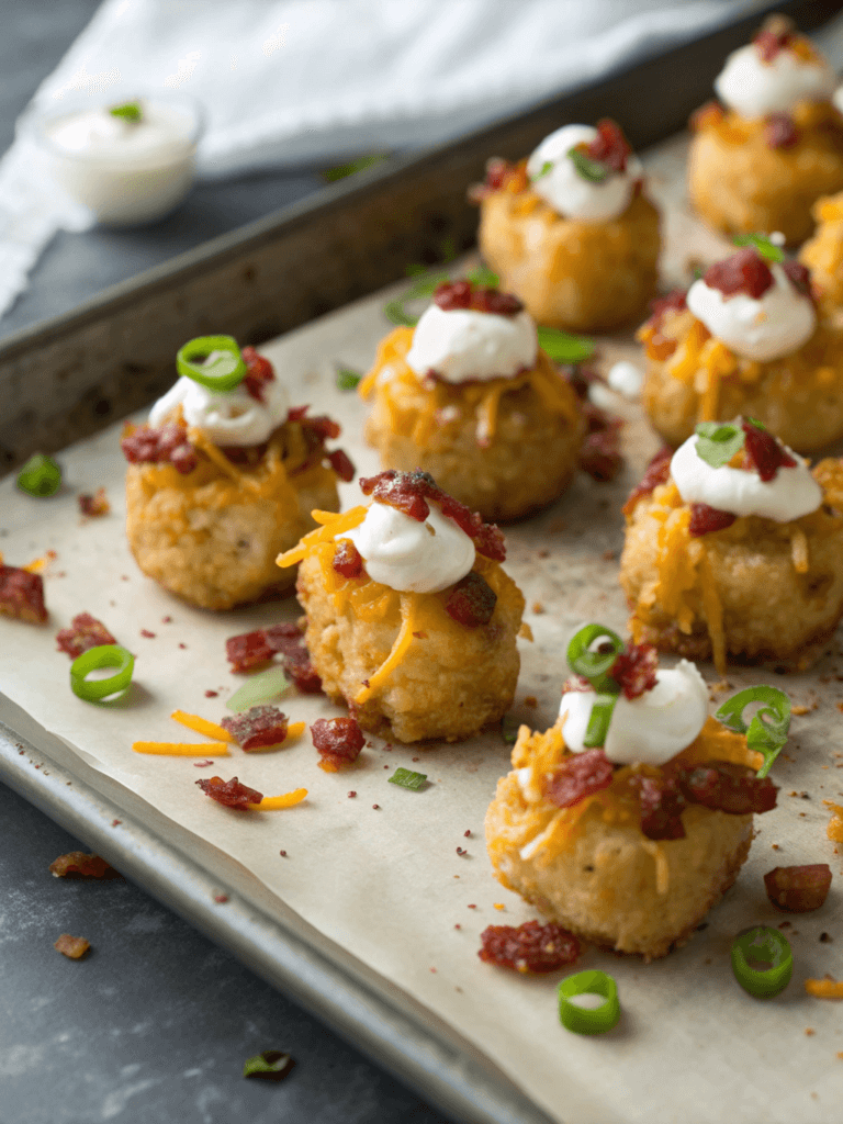 Loaded Tater Tot Appetizers
