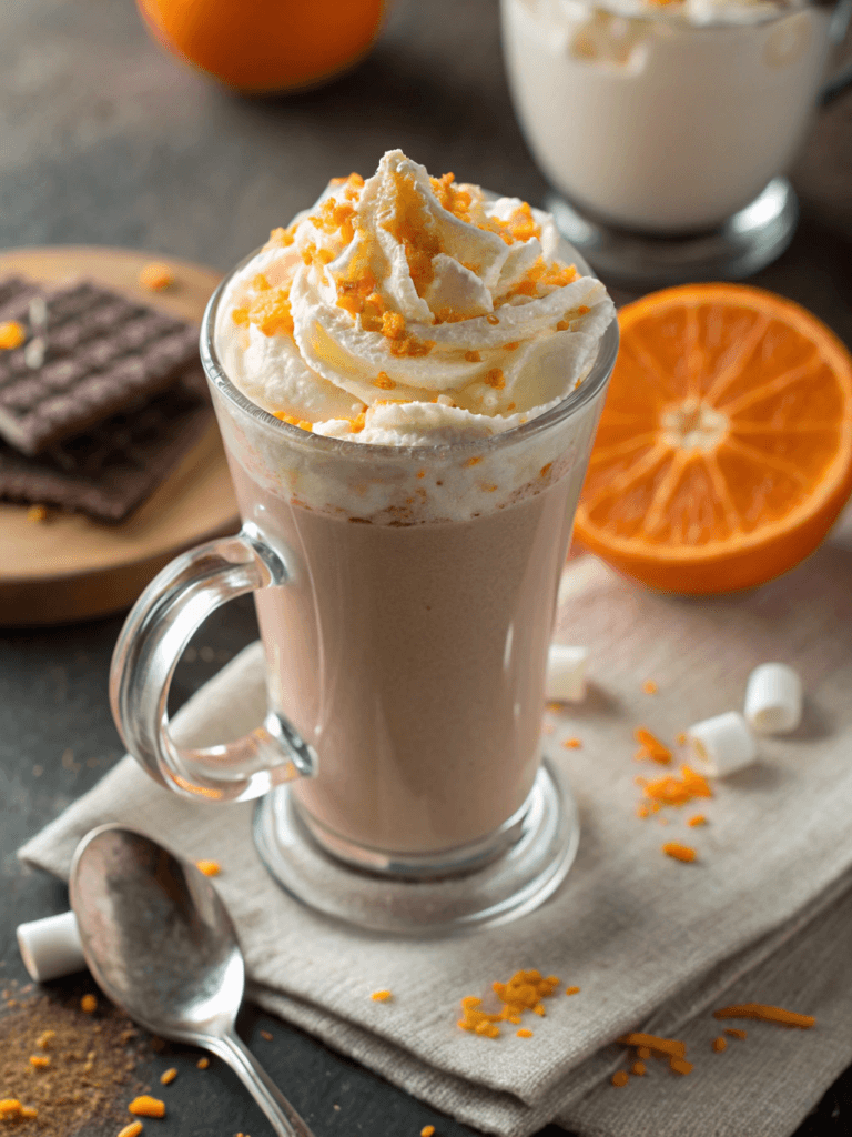 White Chocolate Orange Hot Cocoa: Fruity Cozy Drink for Fall Nights