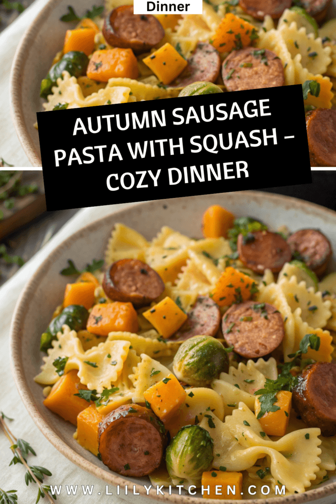 Autumn Sausage Pasta Squash