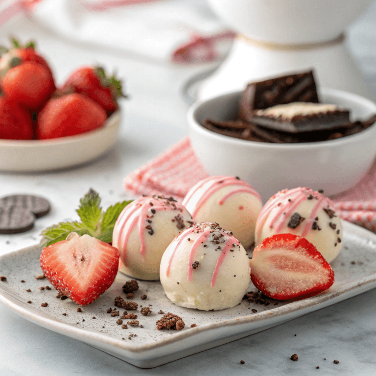 Strawberry Shortcake Oreo Balls – No-Bake Creamy Party Truffles