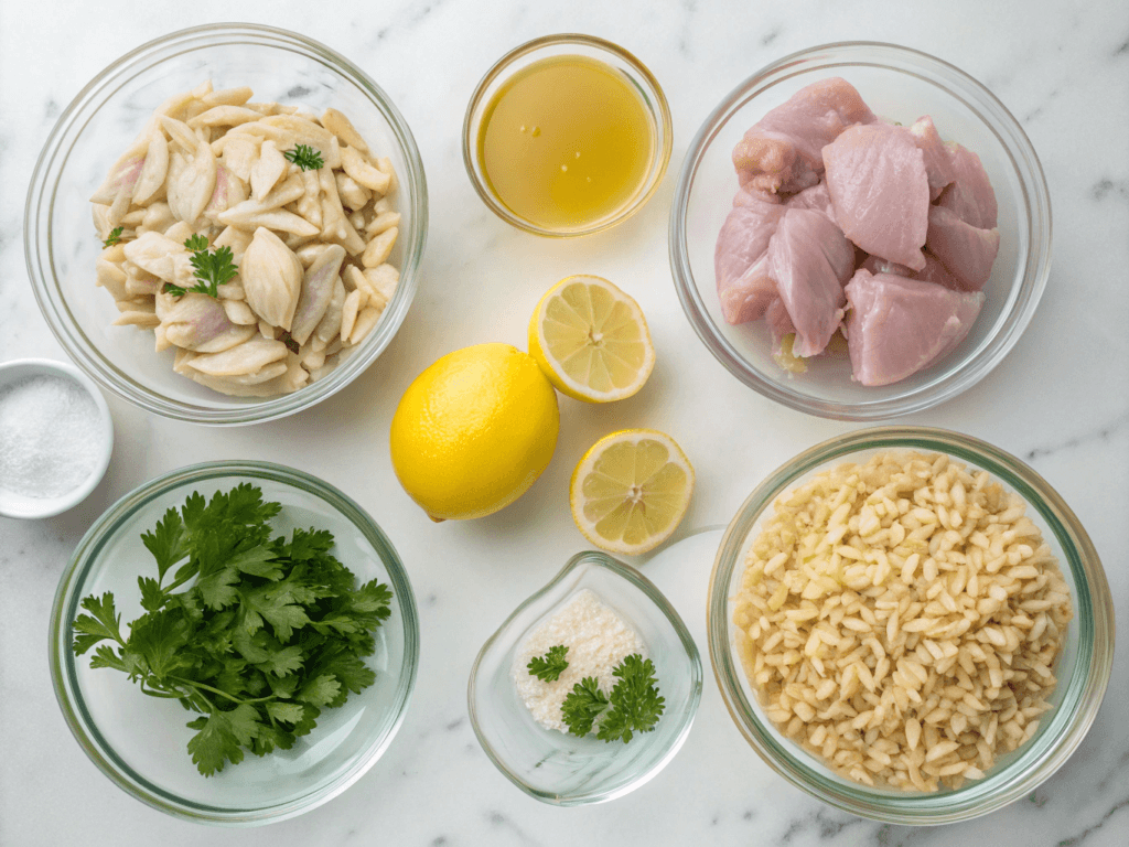 Lemon Garlic Chicken Orzo
