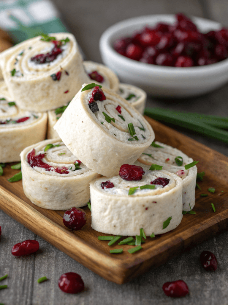 Christmas Cranberry Roll Ups – Easy Holiday Appetizer Recipe