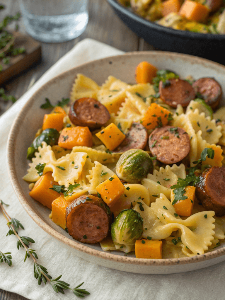 Autumn Sausage Pasta Squash Recipe – Easy, Flavorful Fall Dinner