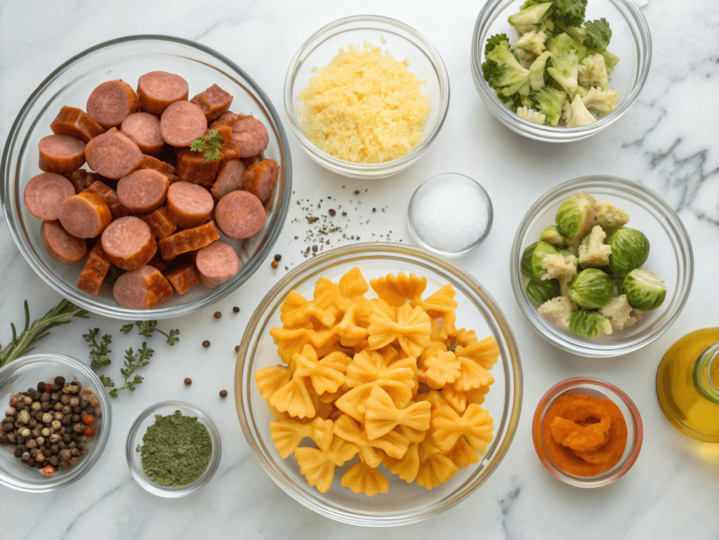 Autumn Sausage Pasta Squash