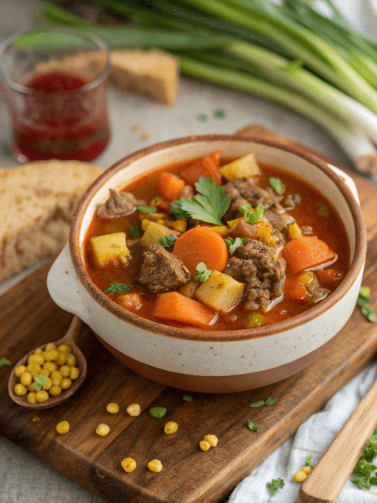 Hamburger Soup Quick Cozy Recipe for Hearty Family Dinner