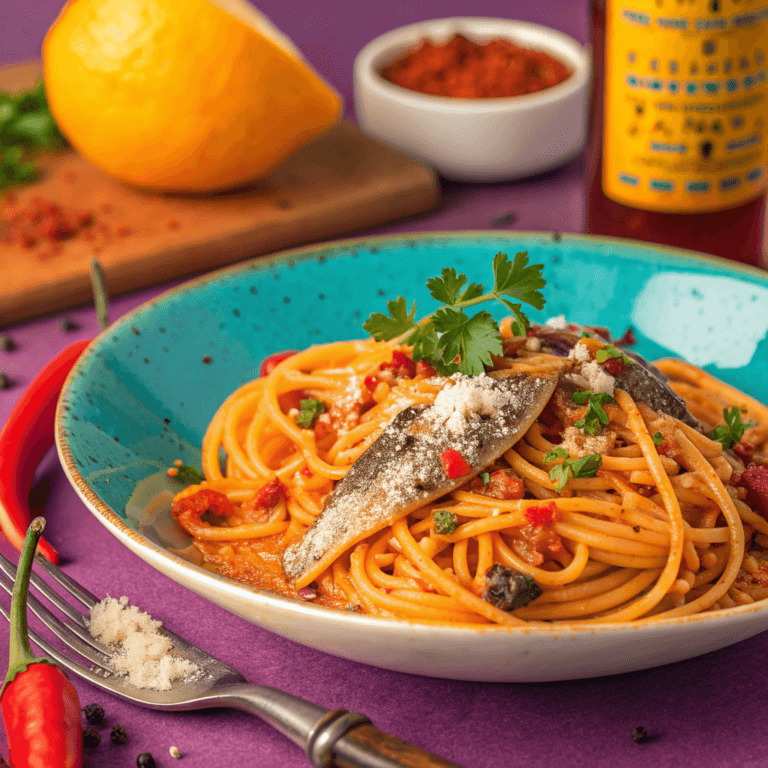 Zesty Garlic Sardine Pasta – 20-Minute Meal
