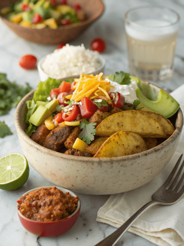Loaded Potato Taco Bowl
