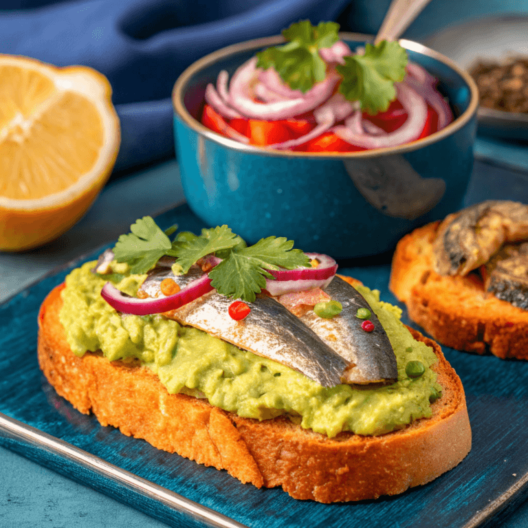 Avocado Sardine Sandwich – Healthy Quick Lunch