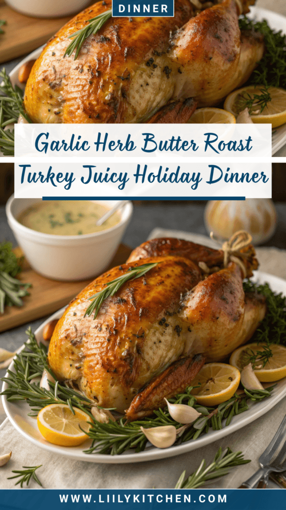 Garlic Herb Butter Roast Turkey – Juicy Holiday Dinner Guide