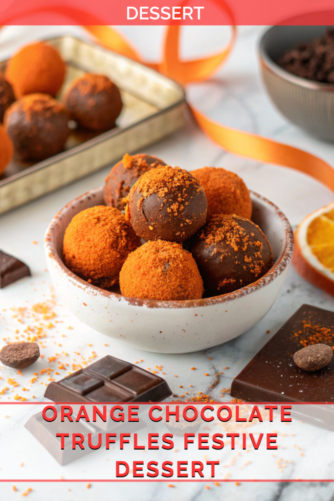 Orange Chocolate Christmas Truffles