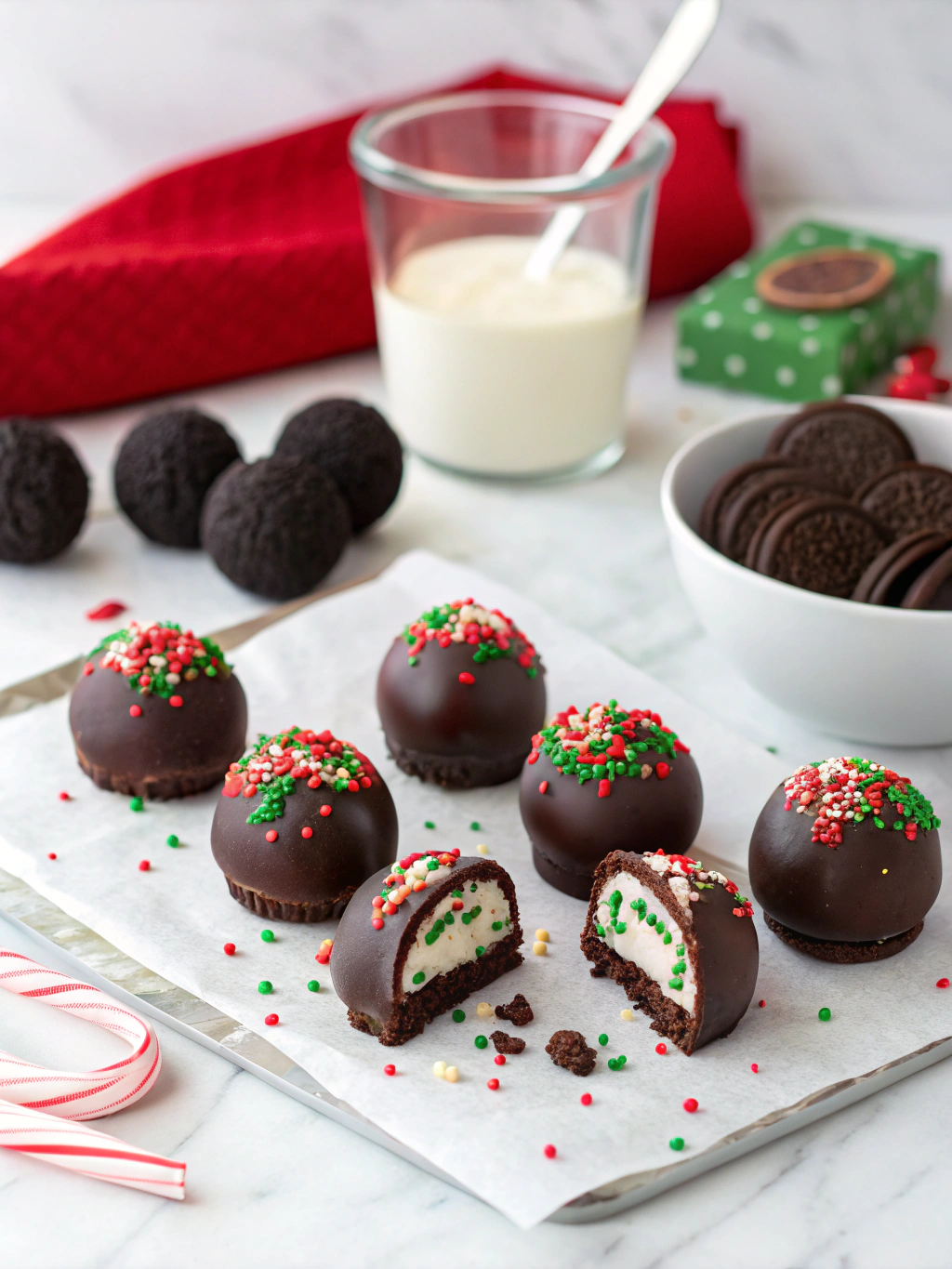 Christmas Oreo Balls