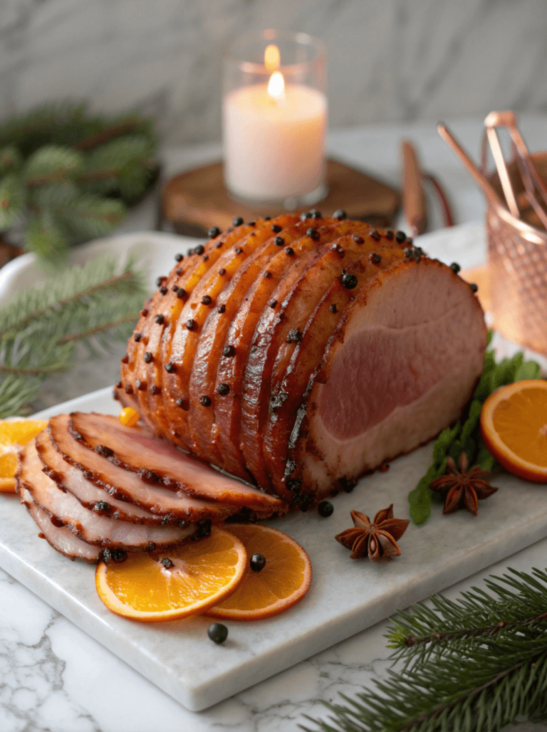 Maple Glazed Ham – Sticky, Spiced Christmas Ham Recipe