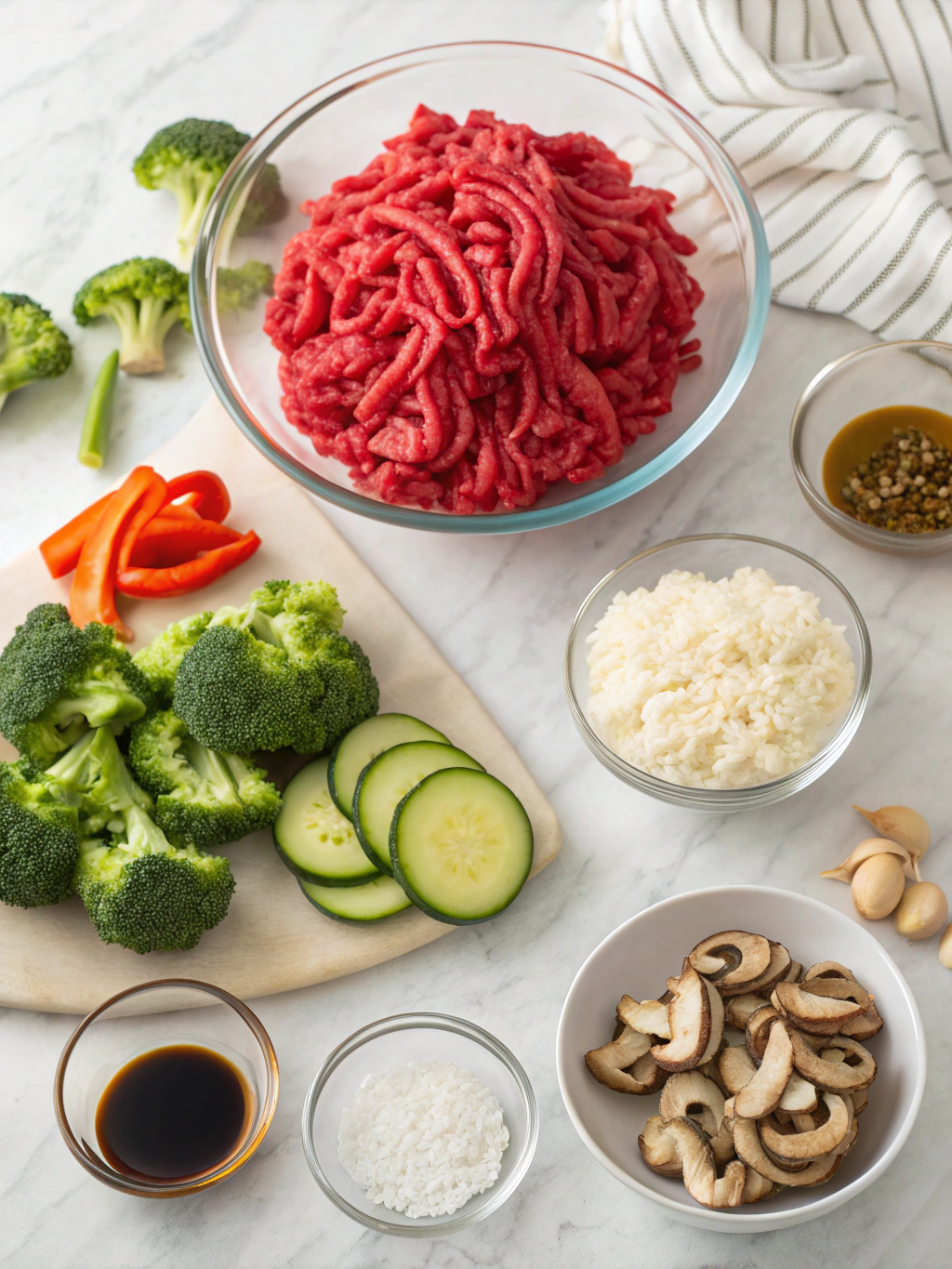 Ground Beef Stir-Fry Bowl