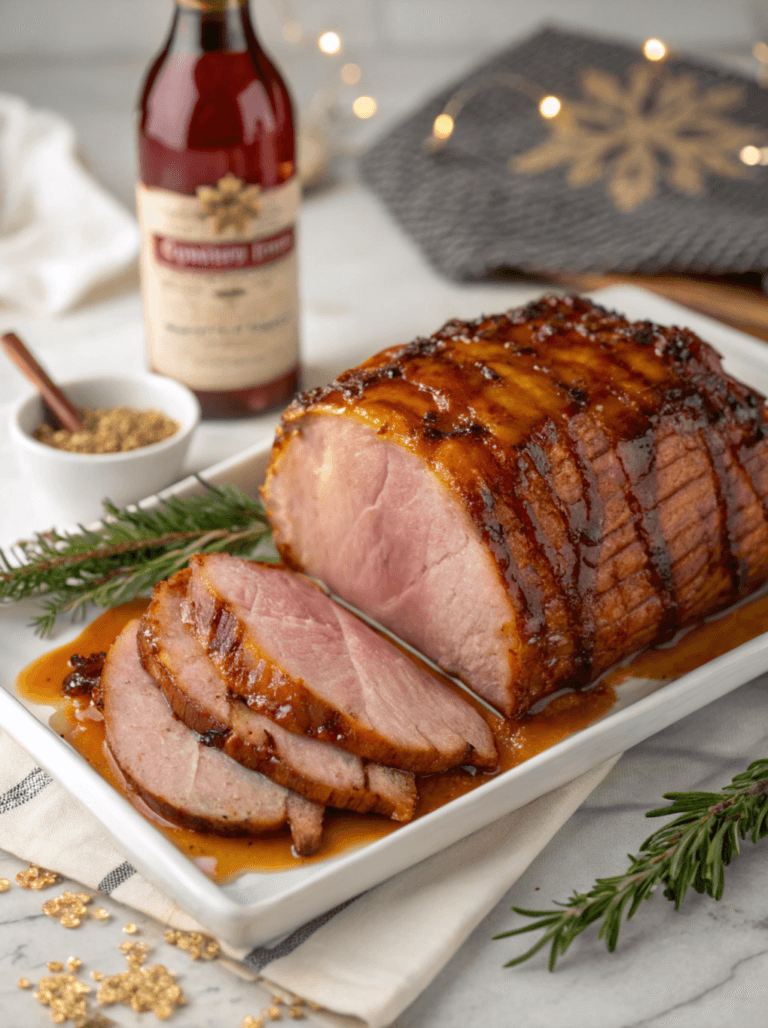 Bourbon Glazed Ham – Sweet & Savory Holiday Showstopper