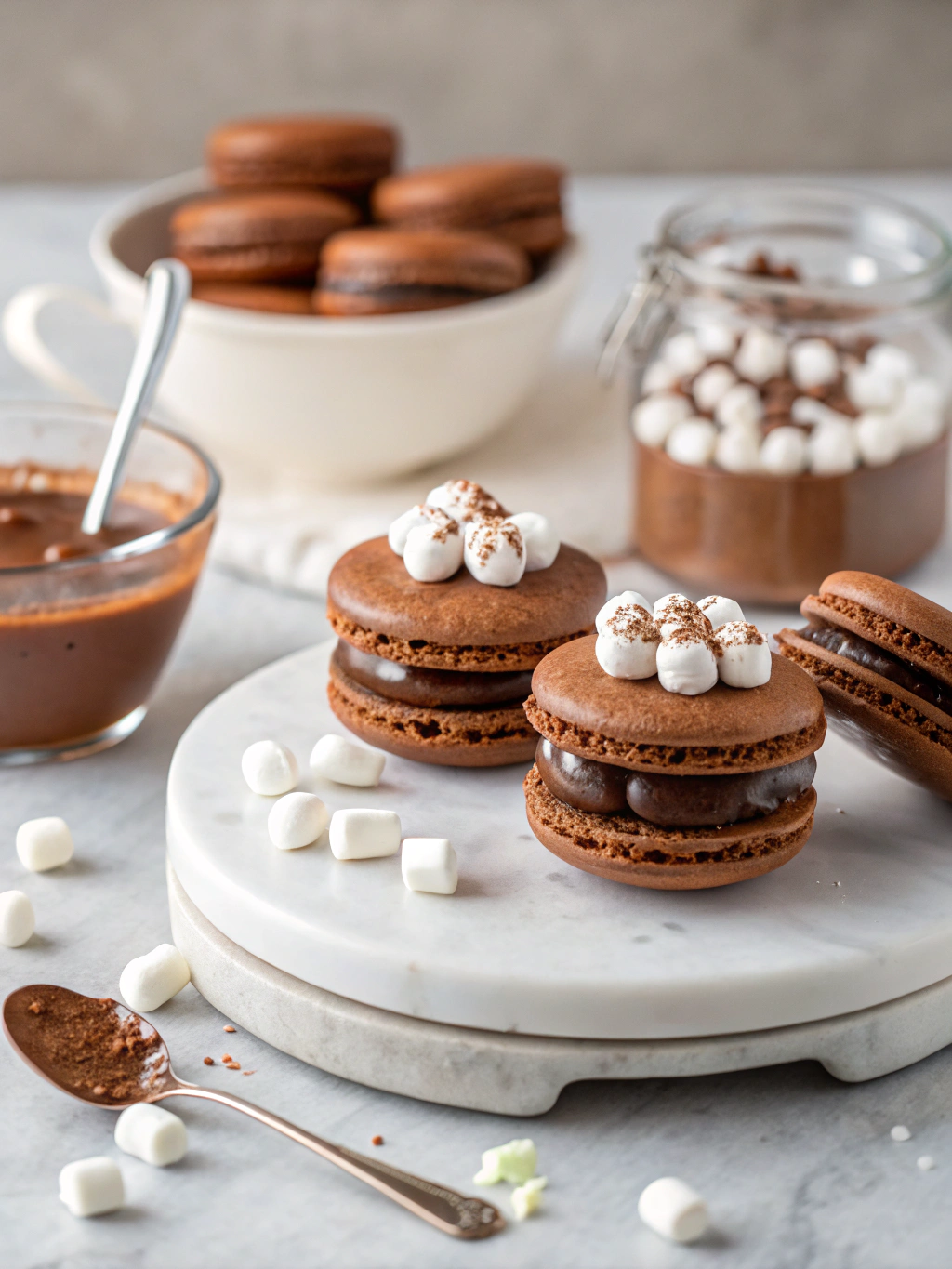 Hot Chocolate Macarons