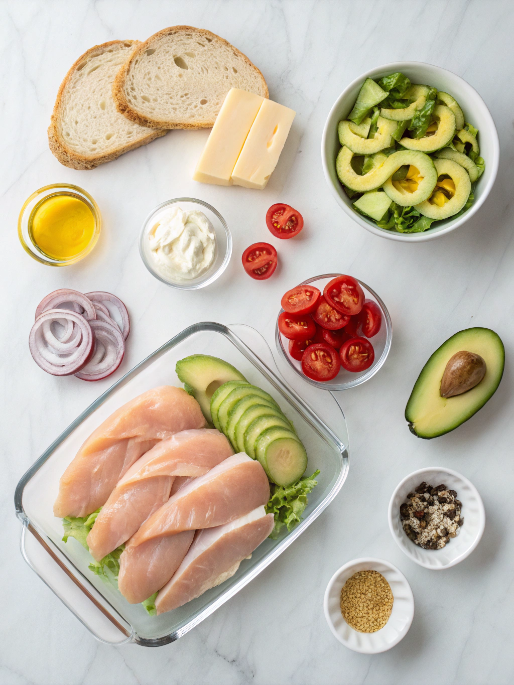 Chicken Avocado Melt Sandwich