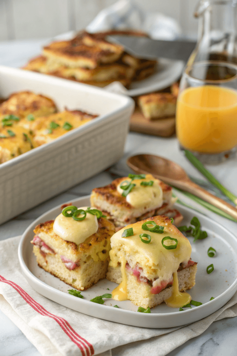 Eggs Benedict Casserole  Easy Make-Ahead Brunch Recipe
