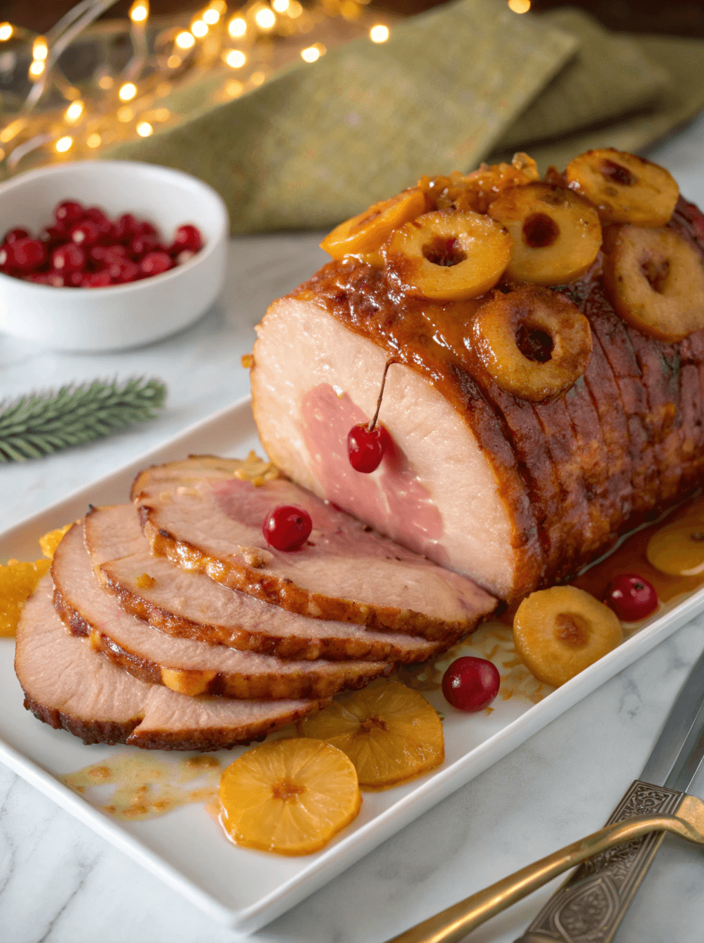 Baked Ham with Pineapple