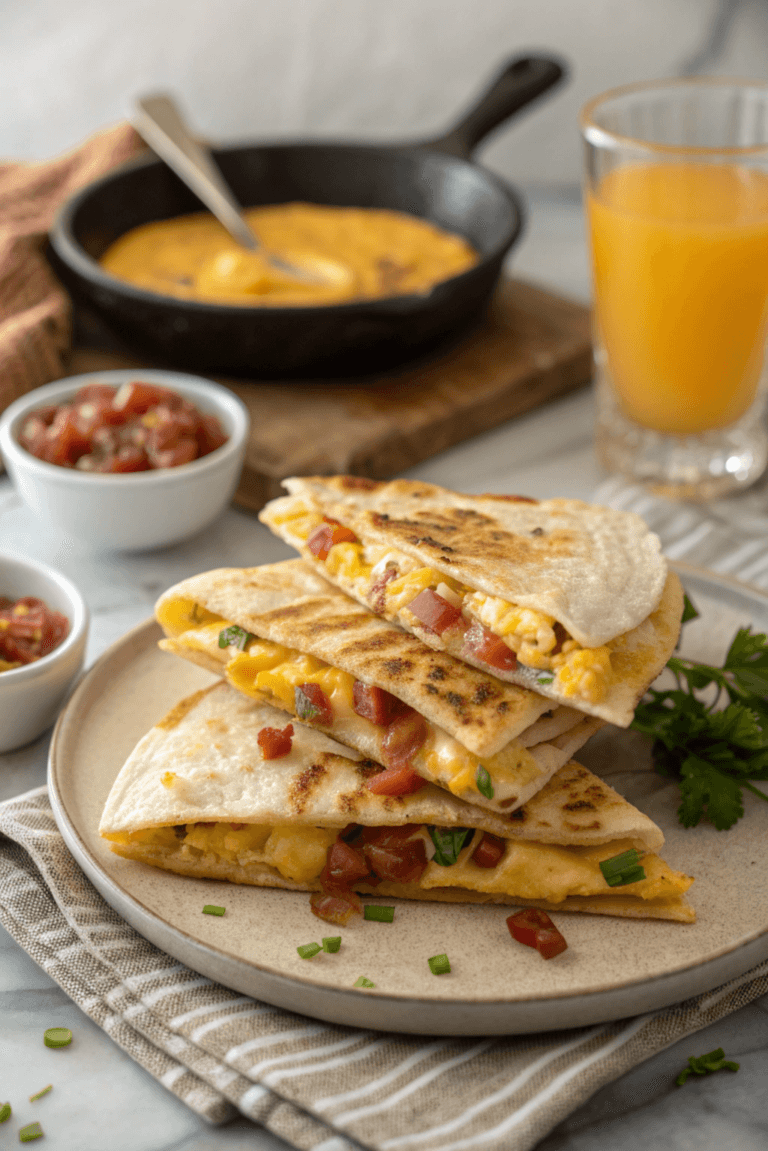 Bacon Egg Cheese Breakfast Quesadillas