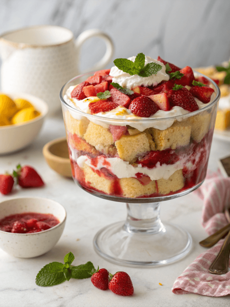 Easy Strawberry Shortcake Trifle: A Delicious Treat