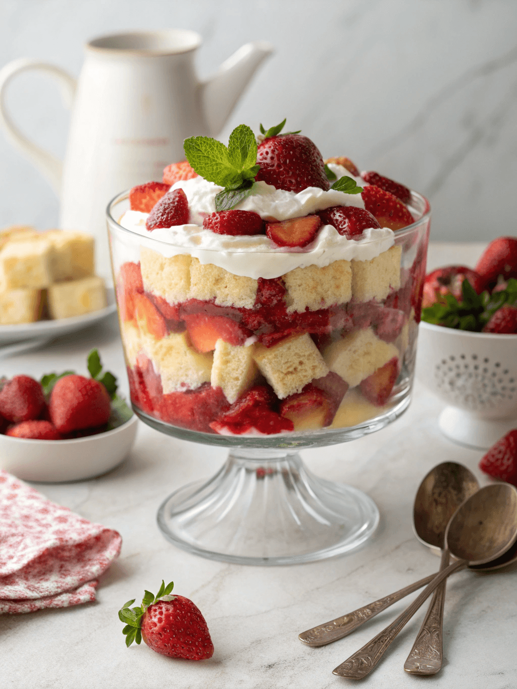 Strawberry Shortcake Trifle